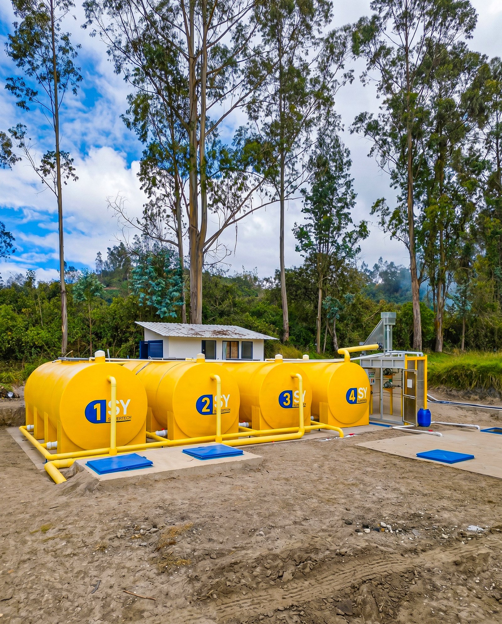 Planta Ecoball con estructura en acero inoxidable