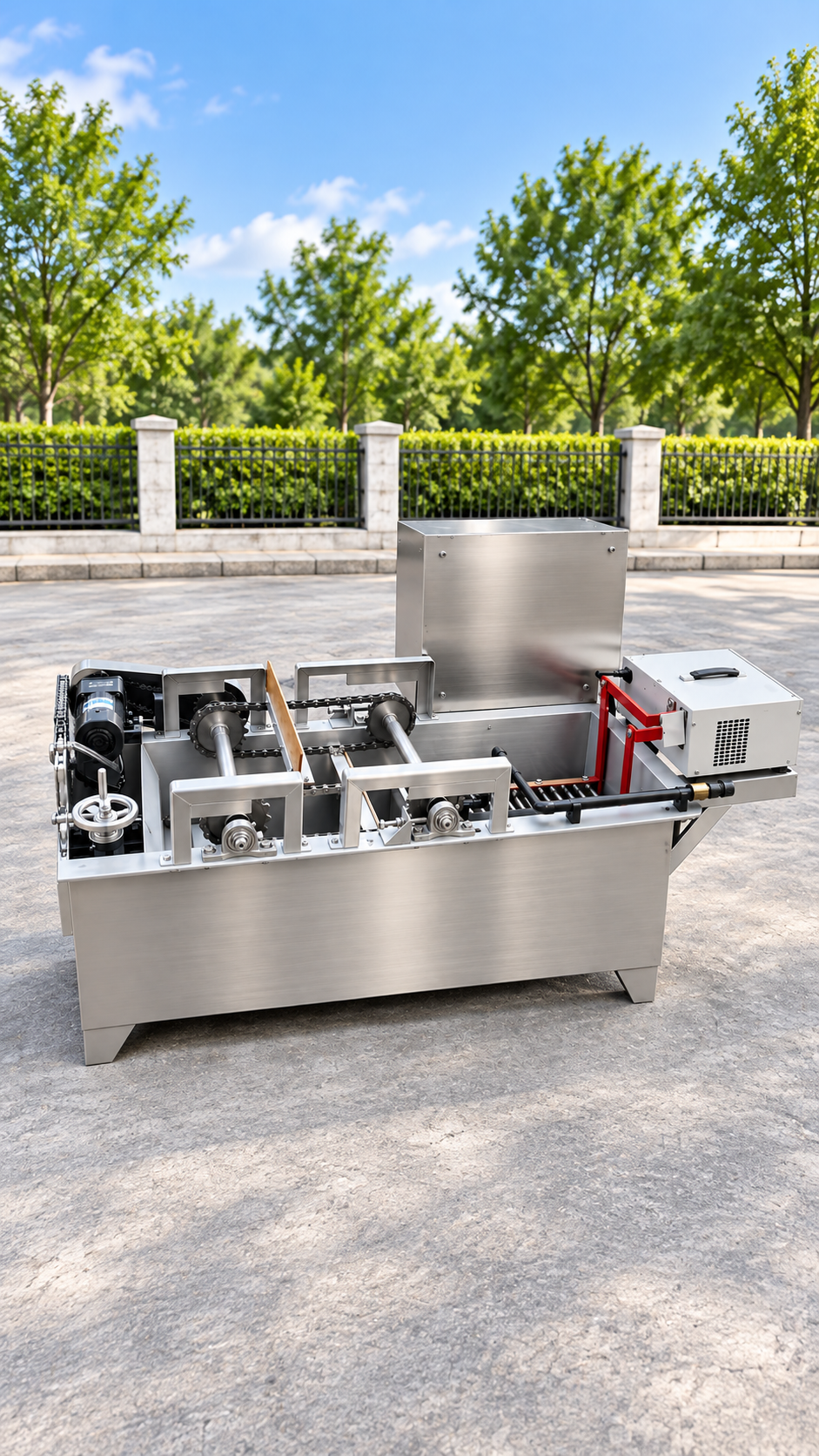 Módulo industrial de electrocoagulación con reactor, tuberías y sistema de control
