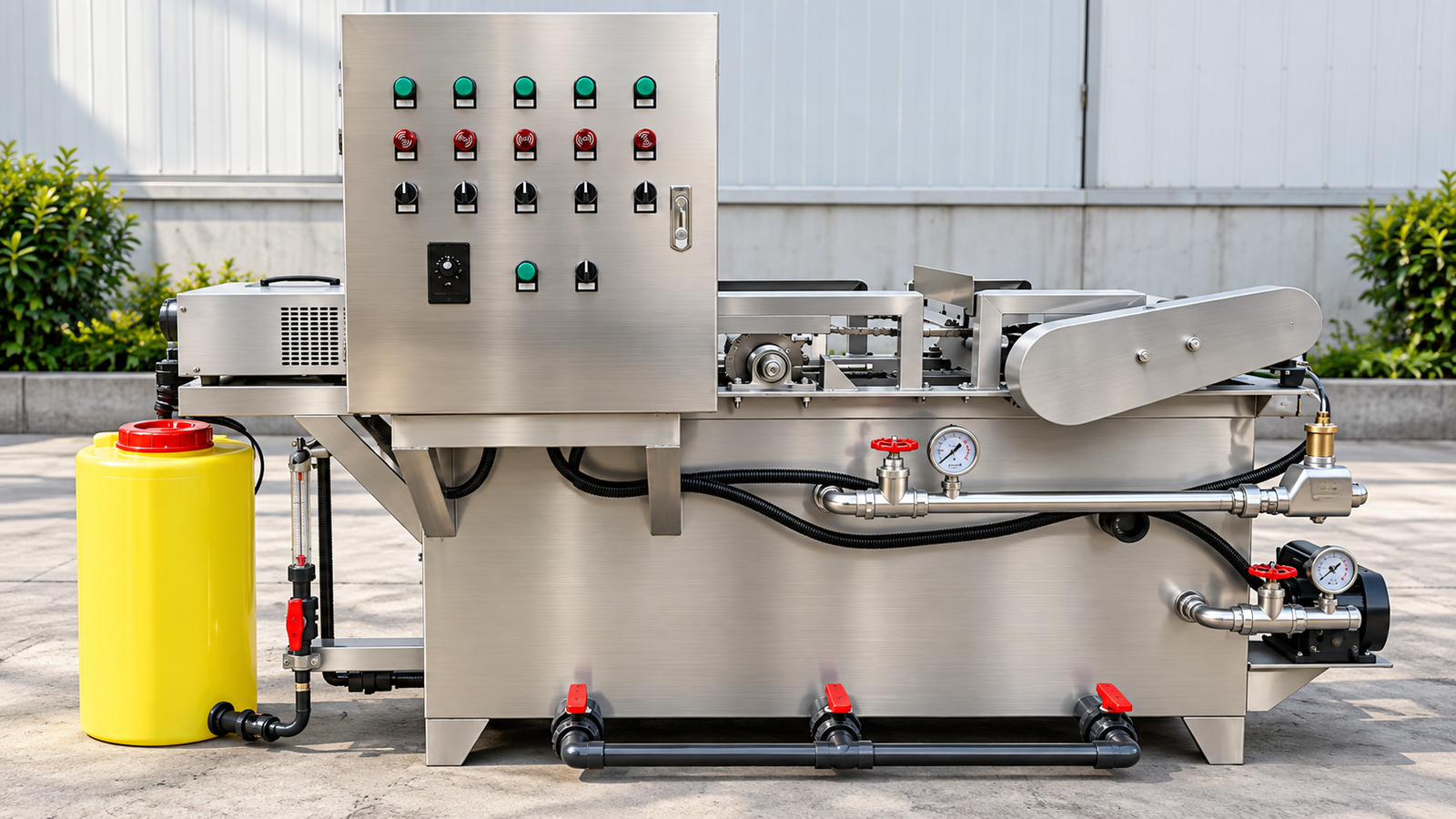Planta de electrocoagulación EC-DAF para tratamiento de aguas residuales industriales
