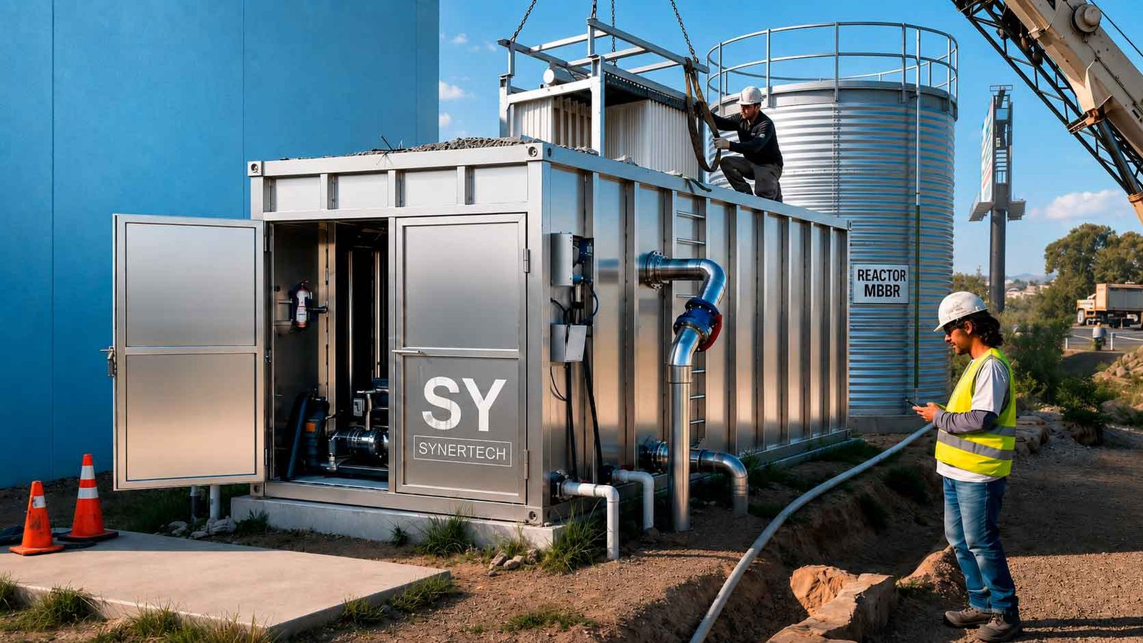 Planta modular MBR de Synertech